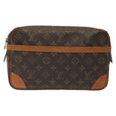 LOUIS VUITTON Monogram Compiegne 28 Clutch Bag M51845 LV Auth BD2305-13