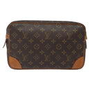 LOUIS VUITTON Monogram Compiegne 28 Clutch Bag M51845 LV Auth BD2305-2