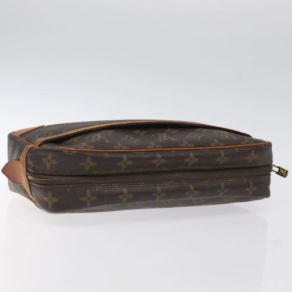 LOUIS VUITTON Monogram Compiegne 28 Clutch Bag M51845 LV Auth BD2305