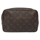 LOUIS VUITTON Monogram Trousse Toilette 23 Clutch Bag Vintage M47524 Auth BD2308-2