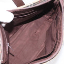 BURBERRY Nova Check Hand Bag Canvas Beige Brown gold Auth BD238-11