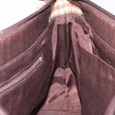 BURBERRY Nova Check Hand Bag Canvas Beige Brown gold Auth BD238-18