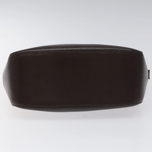 BURBERRY Nova Check Hand Bag Canvas Beige Brown gold Auth BD238