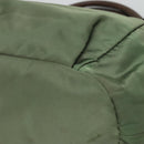 PRADA Hand Bag Nylon 2way Khaki Gold Auth BD242-9