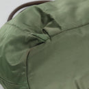 PRADA Hand Bag Nylon 2way Khaki Gold Auth BD242-14