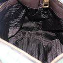 PRADA Hand Bag Nylon 2way Khaki Gold Auth BD242-21