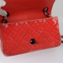 CHANEL Matelasse Chain Shoulder Bag Velor Pink CC Auth BD244V-20