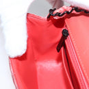 CHANEL Matelasse Chain Shoulder Bag Velor Pink CC Auth BD244V-23