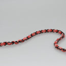 CHANEL Matelasse Chain Shoulder Bag Velor Pink CC Auth BD244V-14