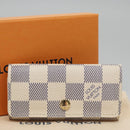 LOUIS VUITTON Damier Azur Multi Cles 4 Key Case N60020 LV Auth BD247-12