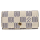 LOUIS VUITTON Damier Azur Multi Cles 4 Key Case N60020 LV Auth BD247-13