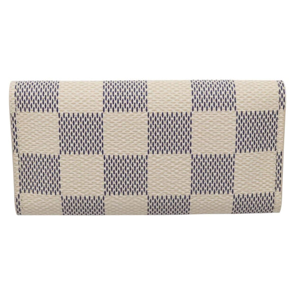 LOUIS VUITTON Damier Azur Multi Cles 4 Key Case N60020 LV Auth BD247