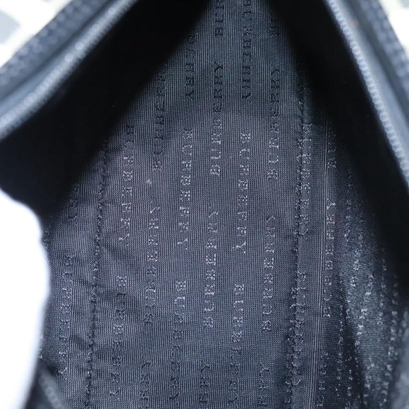 BURBERRY Nova Check Hand Bag PVC Beige Auth BD255