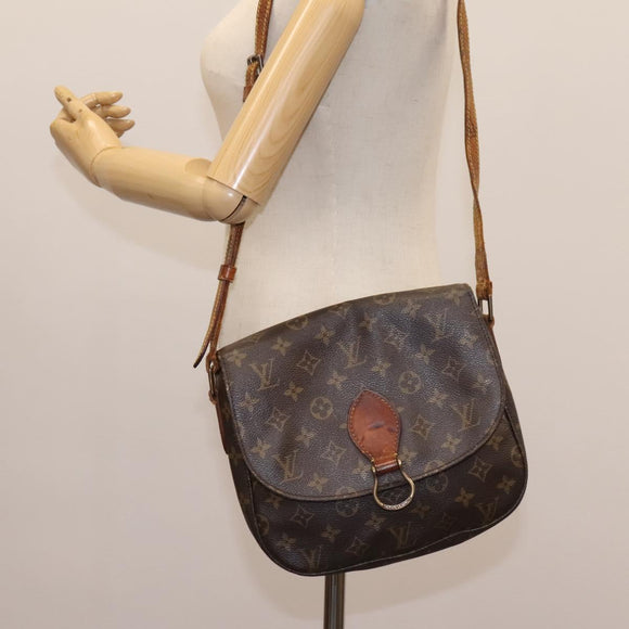 LOUIS VUITTON Monogram Saint Cloud GM Shoulder Bag M51242 LV Auth BD258