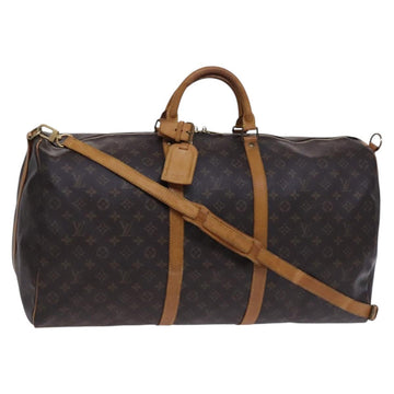 LOUIS VUITTON Monogram Keepall Bandouliere 60 Boston Bag M41412 LV Auth BD263