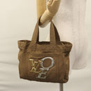 LOUIS VUITTON Thats Love PM Hand Bag Canvas Khaki Silver Gold M95468 Auth BD267-23
