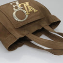 LOUIS VUITTON Thats Love PM Hand Bag Canvas Khaki Silver Gold M95468 Auth BD267-6