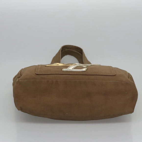 LOUIS VUITTON Thats Love PM Hand Bag Canvas Khaki Silver Gold M95468 Auth BD267