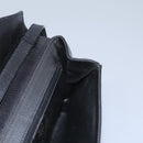 CELINE Shoulder Bag Leather Black Gold Auth BD268-19