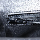 CELINE Shoulder Bag Leather Black Gold Auth BD268-21