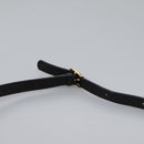 CELINE Shoulder Bag Leather Black Gold Auth BD268-8