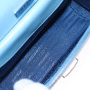 PRADA Chain Shoulder Bag Safiano leather Blue Silver Auth BD270AV-10