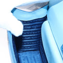 PRADA Chain Shoulder Bag Safiano leather Blue Silver Auth BD270AV-23