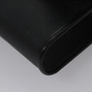 Christian Dior Honeycomb Canvas Chain Shoulder Bag PVC Black Gold Auth BD281-14