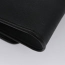 Christian Dior Honeycomb Canvas Chain Shoulder Bag PVC Black Gold Auth BD281-15