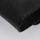 Christian Dior Honeycomb Canvas Chain Shoulder Bag PVC Black Gold Auth BD281-16