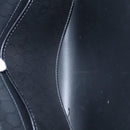 Christian Dior Honeycomb Canvas Chain Shoulder Bag PVC Black Gold Auth BD281-12