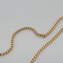 Christian Dior Honeycomb Canvas Chain Shoulder Bag PVC Black Gold Auth BD281-8