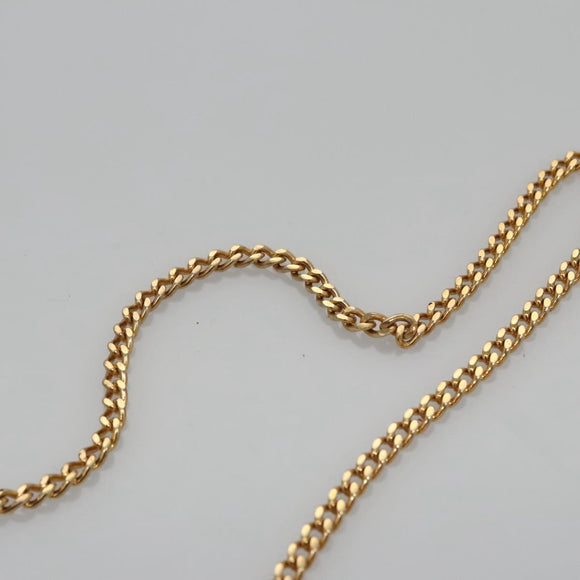 Christian Dior Honeycomb Canvas Chain Shoulder Bag PVC Black Gold Auth BD281