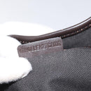 BURBERRY Nova Check Tote Bag PVC Leather Beige Dark Brown gold Auth BD286-12