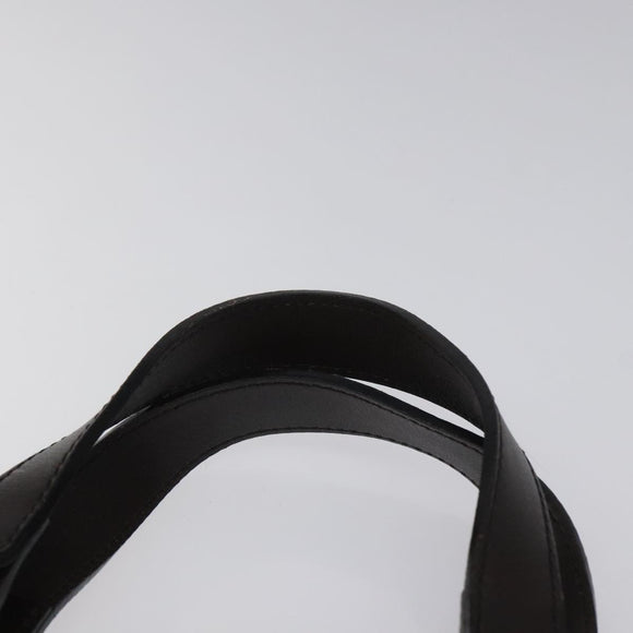 BURBERRY Nova Check Tote Bag PVC Leather Beige Dark Brown gold Auth BD286