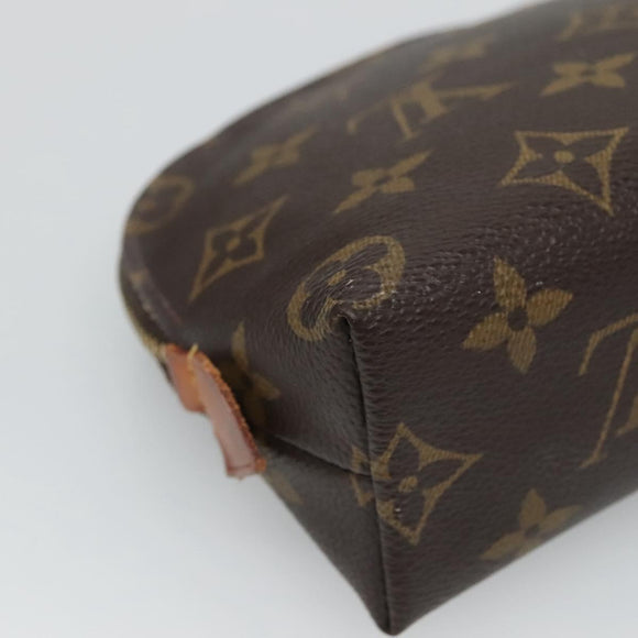 LOUIS VUITTON Monogram Pochette Cosmetic PM Cosmetic Pouch M47515 LV Auth BD289