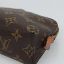 LOUIS VUITTON Monogram Pochette Cosmetic PM Cosmetic Pouch M47515 LV Auth BD289-7
