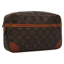 LOUIS VUITTON Monogram Compiegne 28 Clutch Bag M51845 LV Auth BD291-1