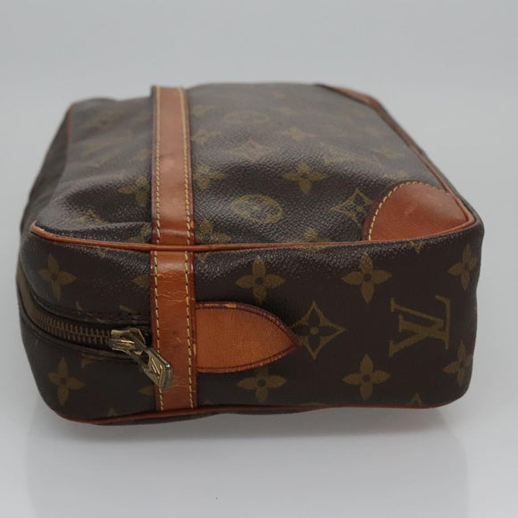 LOUIS VUITTON Monogram Compiegne 28 Clutch Bag M51845 LV Auth BD291