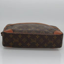 LOUIS VUITTON Monogram Compiegne 28 Clutch Bag M51845 LV Auth BD291-6