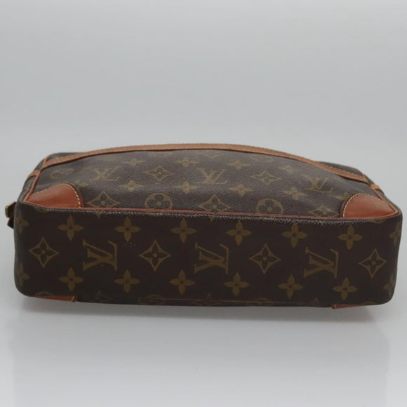 LOUIS VUITTON Monogram Compiegne 28 Clutch Bag M51845 LV Auth BD291