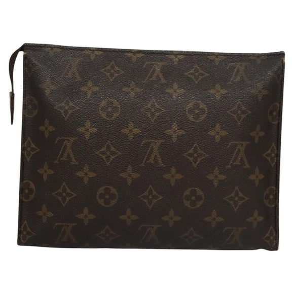 LOUIS VUITTON Monogram Poche Toilette 26 Pouch M47542 LV Auth BD294