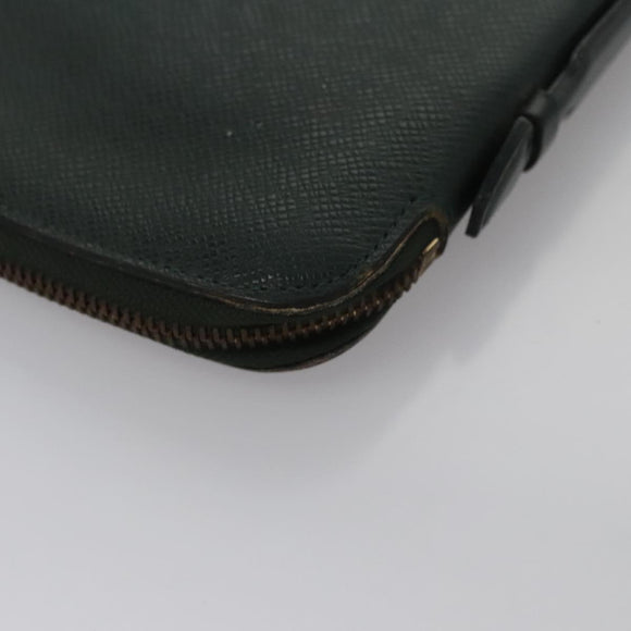 LOUIS VUITTON Taiga Organizer Atoll Travel Case Ardoise M30652 LV Auth BD299