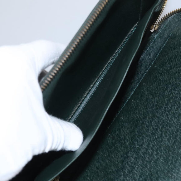 LOUIS VUITTON Taiga Organizer Atoll Travel Case Ardoise M30652 LV Auth BD299