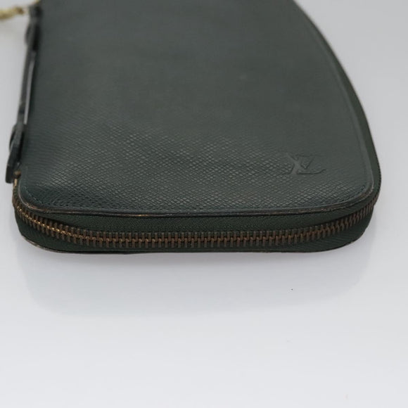 LOUIS VUITTON Taiga Organizer Atoll Travel Case Ardoise M30652 LV Auth BD299