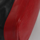 LOUIS VUITTON Epi Noe Shoulder Bag Bicolor Black Red M44017 LV Auth BD310-10