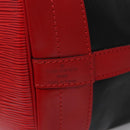 LOUIS VUITTON Epi Noe Shoulder Bag Bicolor Black Red M44017 LV Auth BD310-14