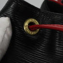 LOUIS VUITTON Epi Noe Shoulder Bag Bicolor Black Red M44017 LV Auth BD310-15