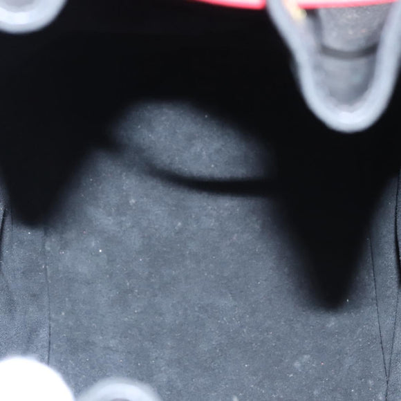 LOUIS VUITTON Epi Noe Shoulder Bag Bicolor Black Red M44017 LV Auth BD310