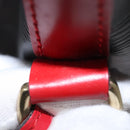 LOUIS VUITTON Epi Noe Shoulder Bag Bicolor Black Red M44017 LV Auth BD310-20